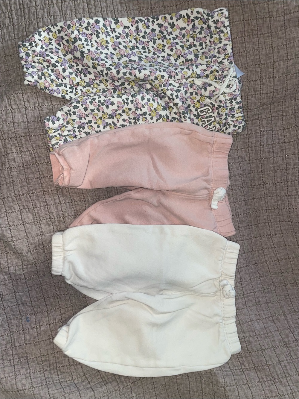 GAP Baby Floral Pants in Lavender, Yellow & Cream